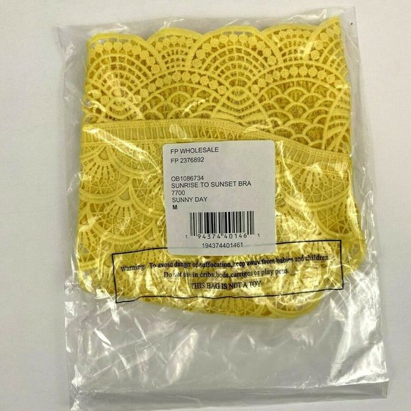 Free People Intimately Sunrise to Sunset Bra Longline Bralette Sunny Day Size M - Picture 10 of 10